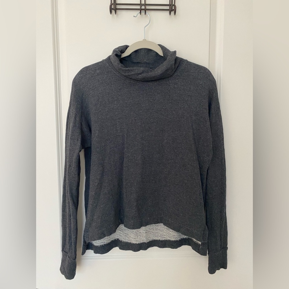 J. Crew Cozy Turtleneck in Vintage Cotton Terry